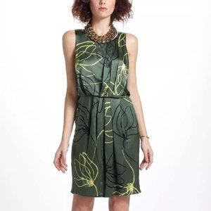 NWT ANTHROPOLOGIE Sariah Kallos Buds Silk Dress